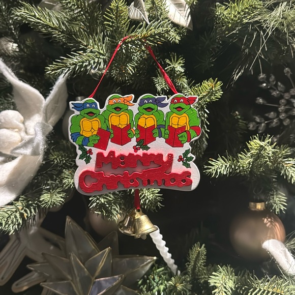 Merry Christmas Teenage Mutant ninja turtle vintage 1990 - Picture 1 of 5